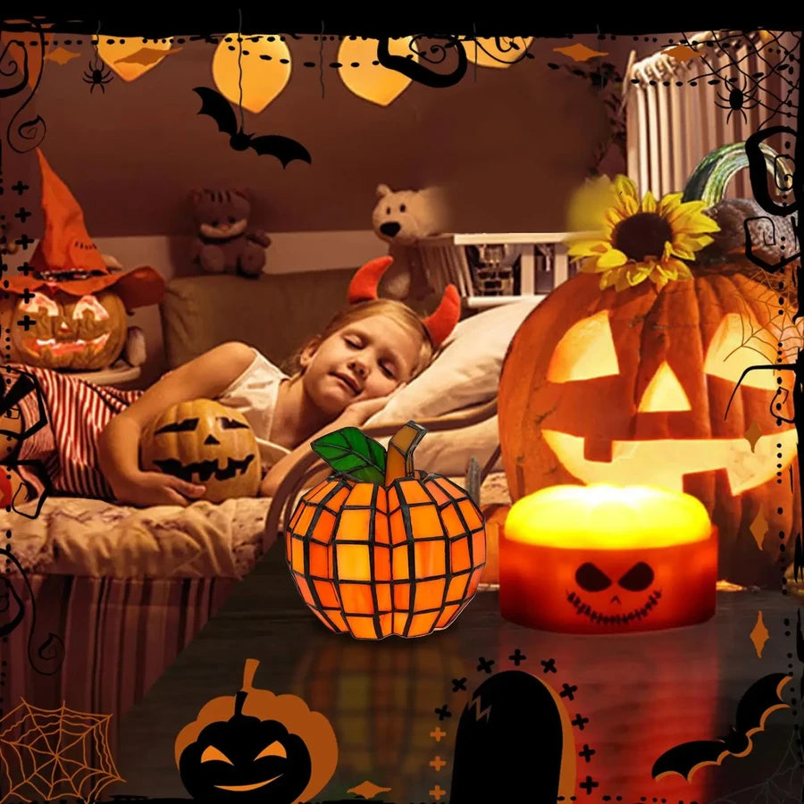Cowgic Pumpkins Lights Halloween Resin Decorative /ornaments