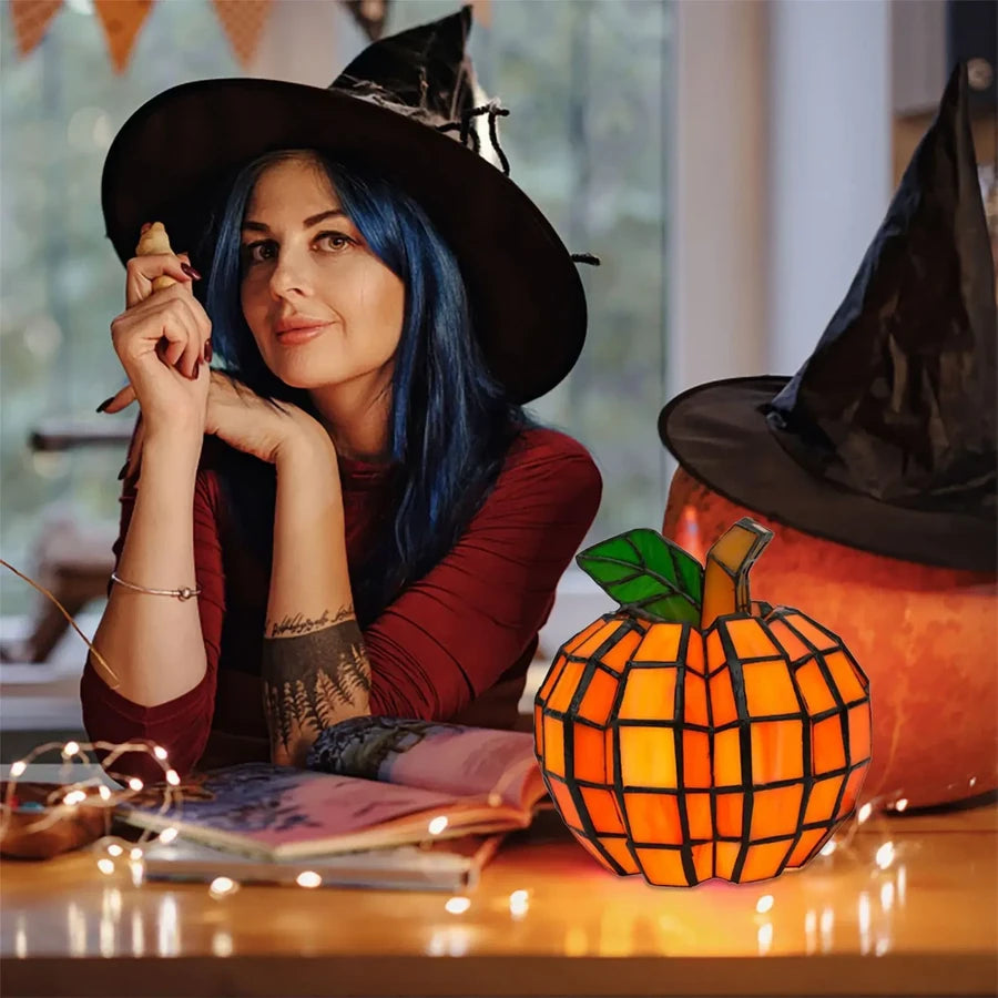 Cowgic Pumpkins Lights Halloween Resin Decorative /ornaments
