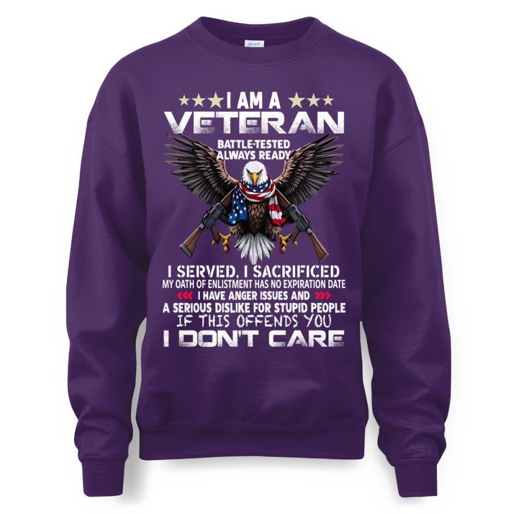 Cowgic Veteran I Served I Sacrificed Crewneck