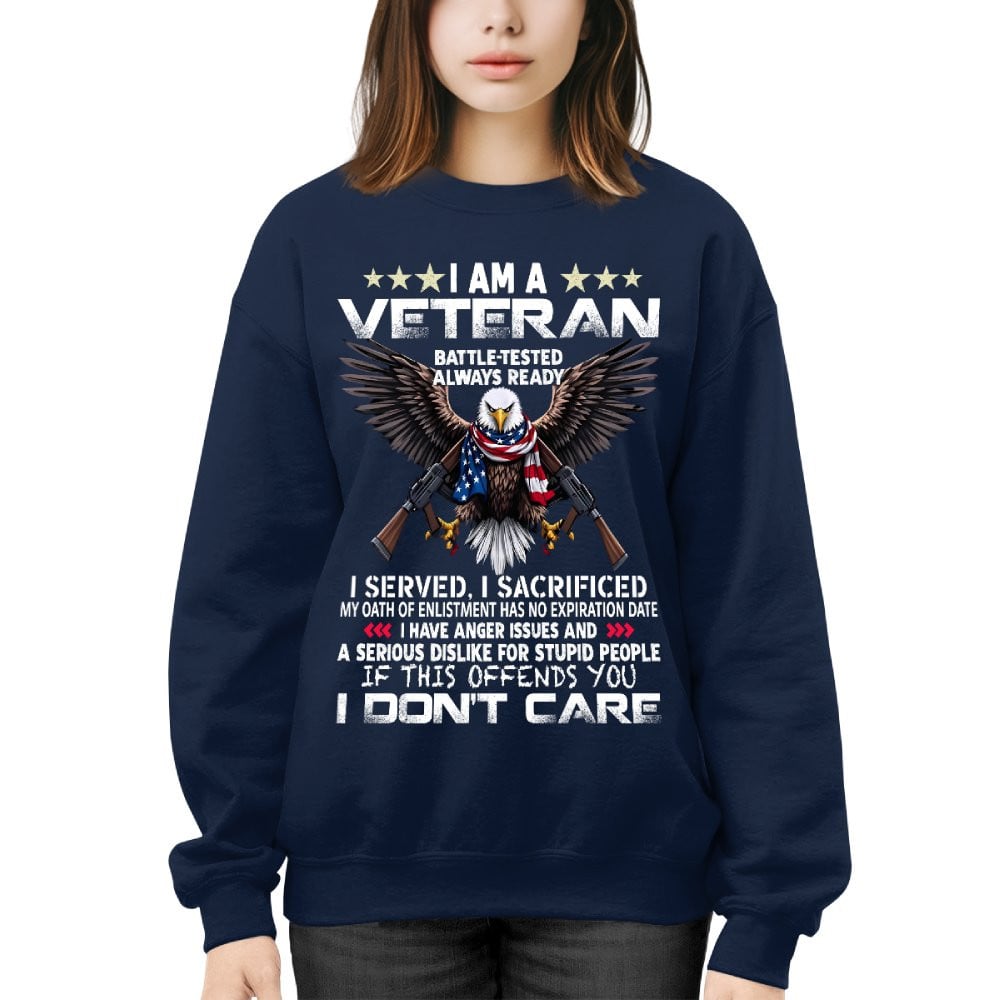 Cowgic Veteran I Served I Sacrificed Crewneck