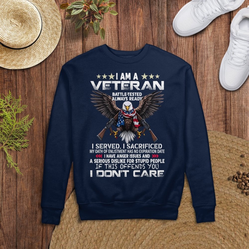 Cowgic Veteran I Served I Sacrificed Crewneck