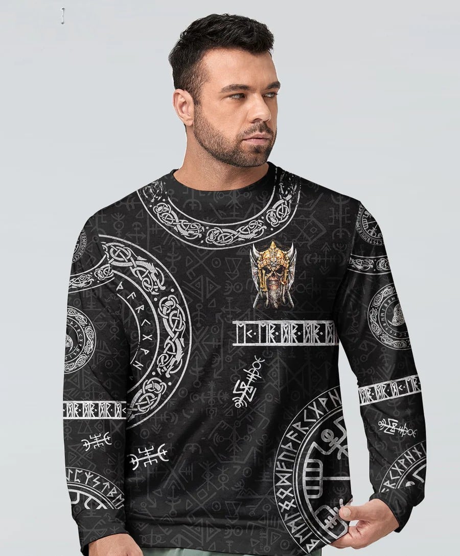 Cowgic My Give A F Viking Skull