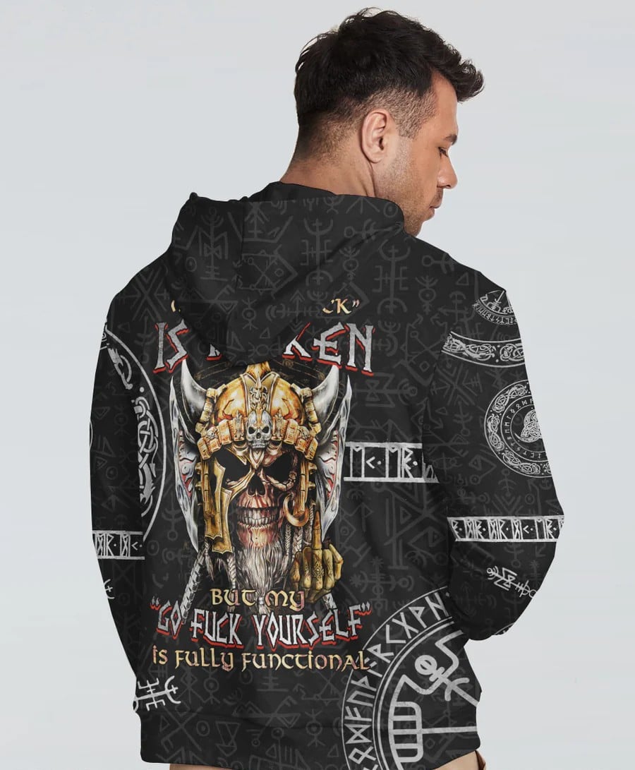 Cowgic My Give A F Viking Skull