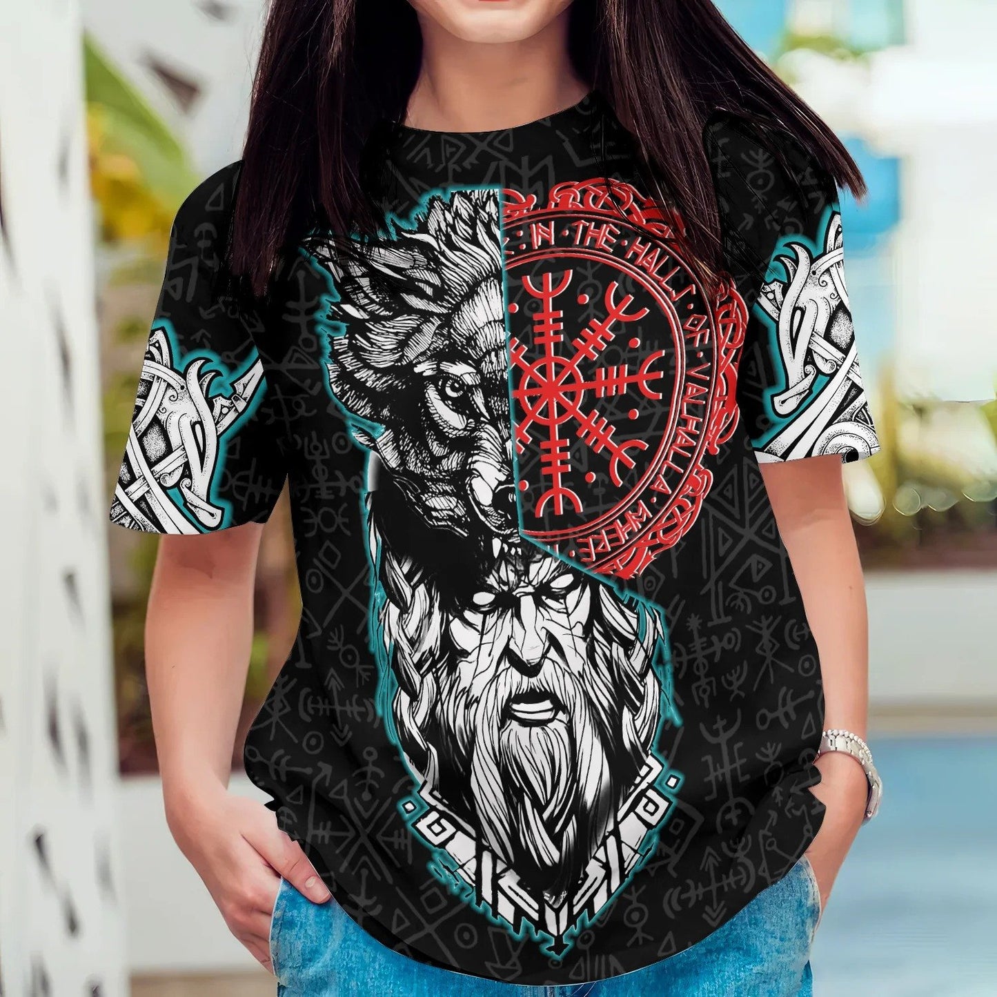 Cowgic Viking Wolf And Odin