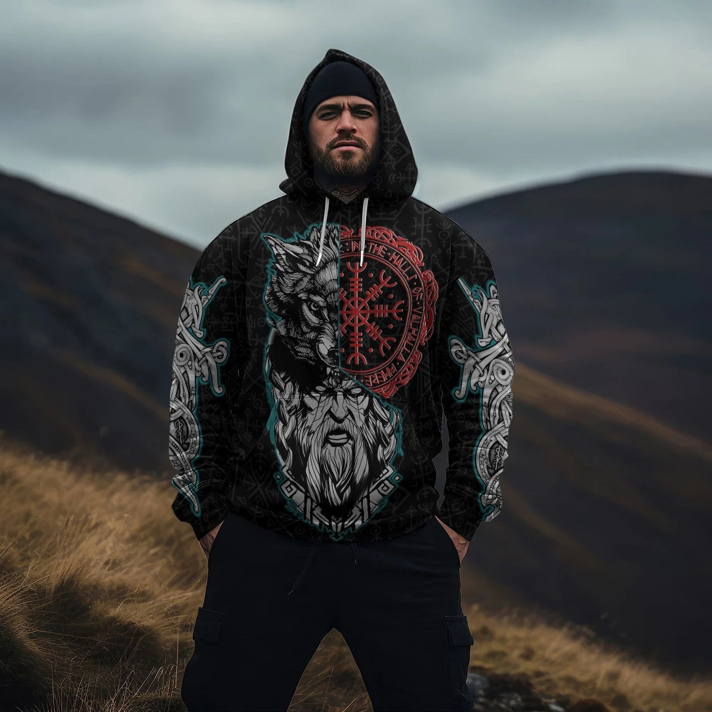 Cowgic Viking Wolf And Odin