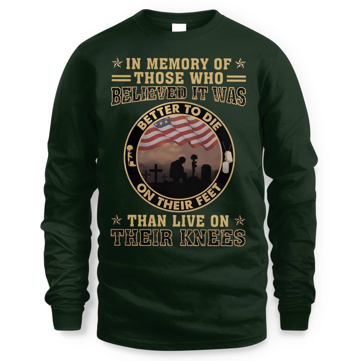 Cowgic Better To Die On Their Feet Than To Live On Their Knees Veteran