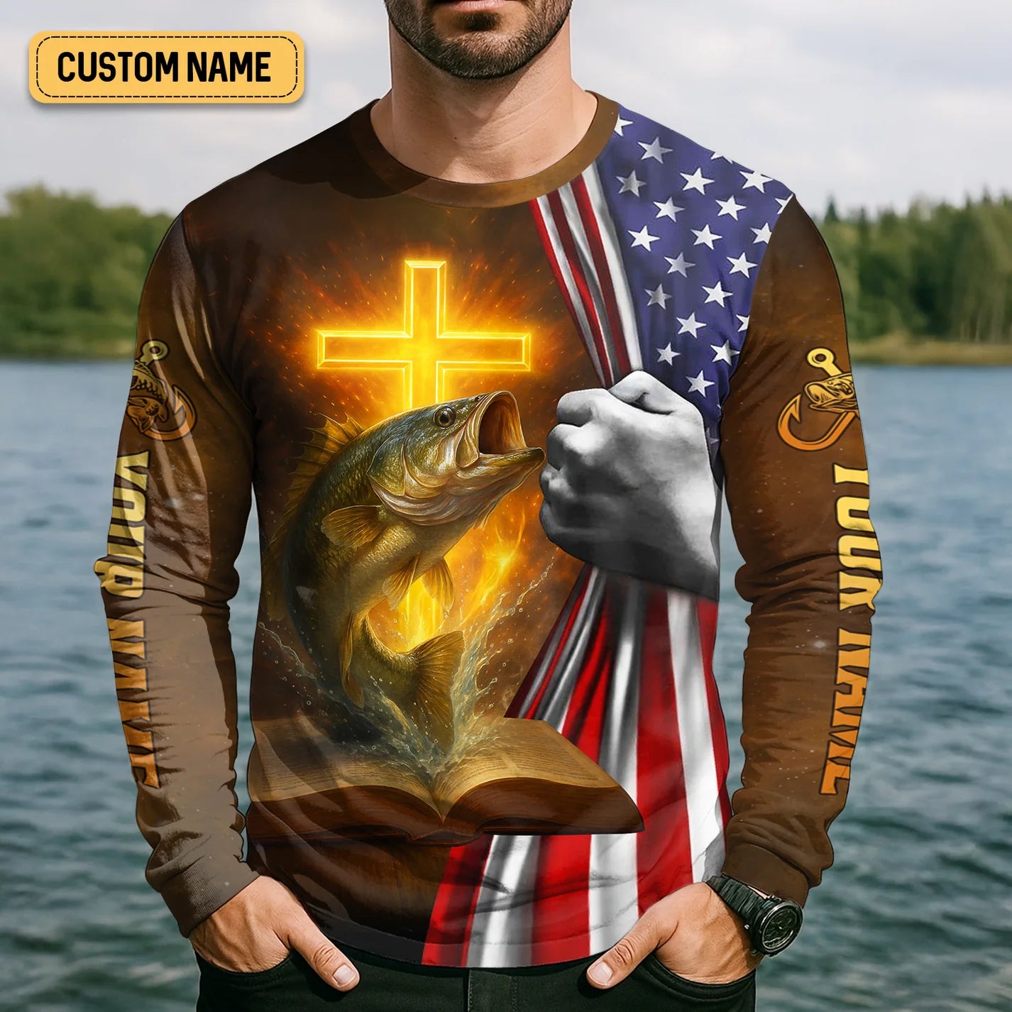 Cowgic Personalized Hooked On Jesus Mark 1:17