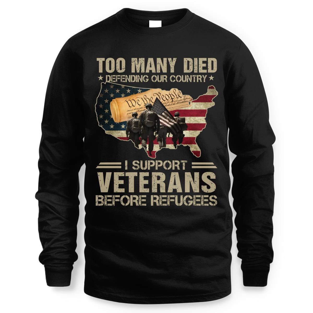 Cowgic I Support Veterans Before Refugees