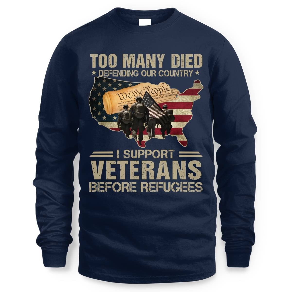 Cowgic I Support Veterans Before Refugees