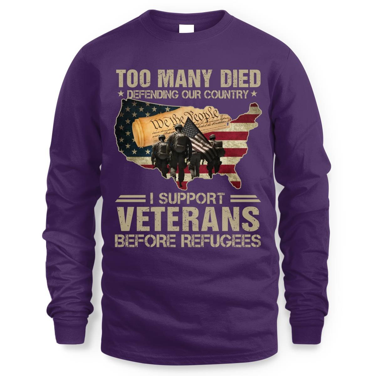 Cowgic I Support Veterans Before Refugees