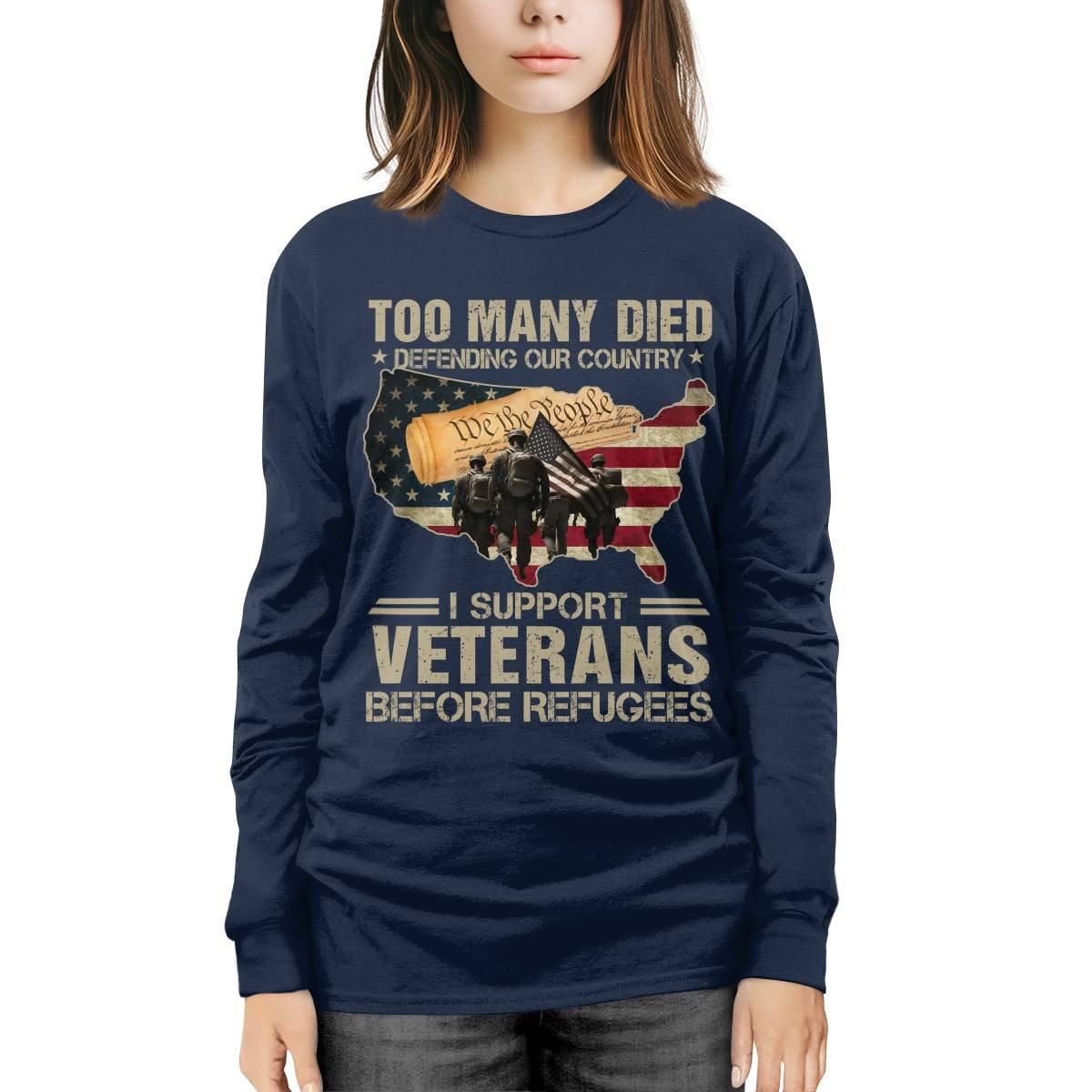 Cowgic I Support Veterans Before Refugees