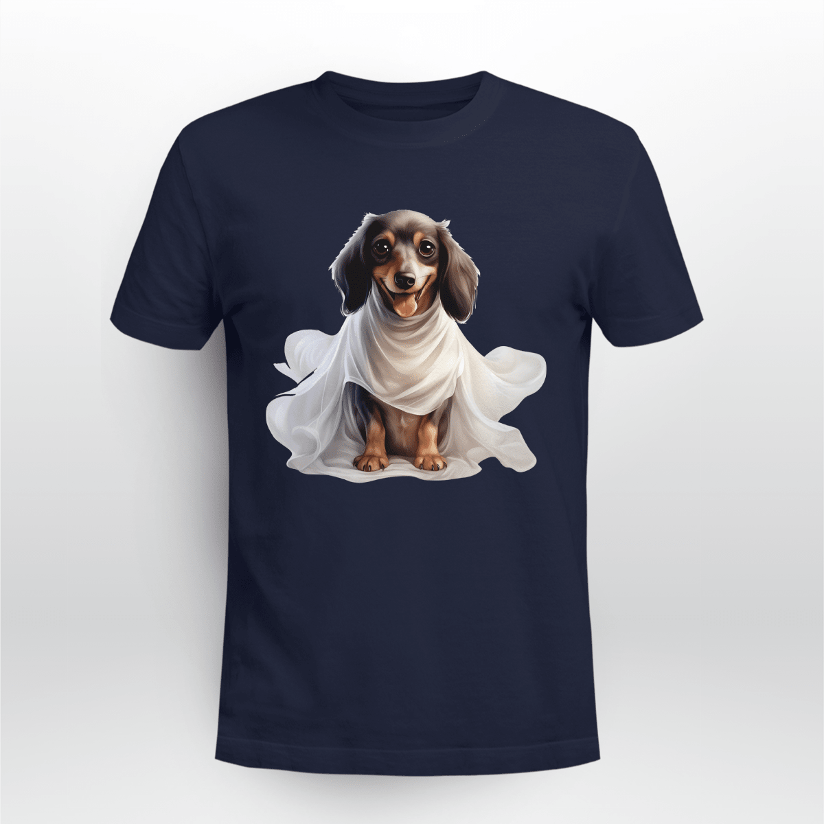 Cowgic Dachshund in Ghost Costume