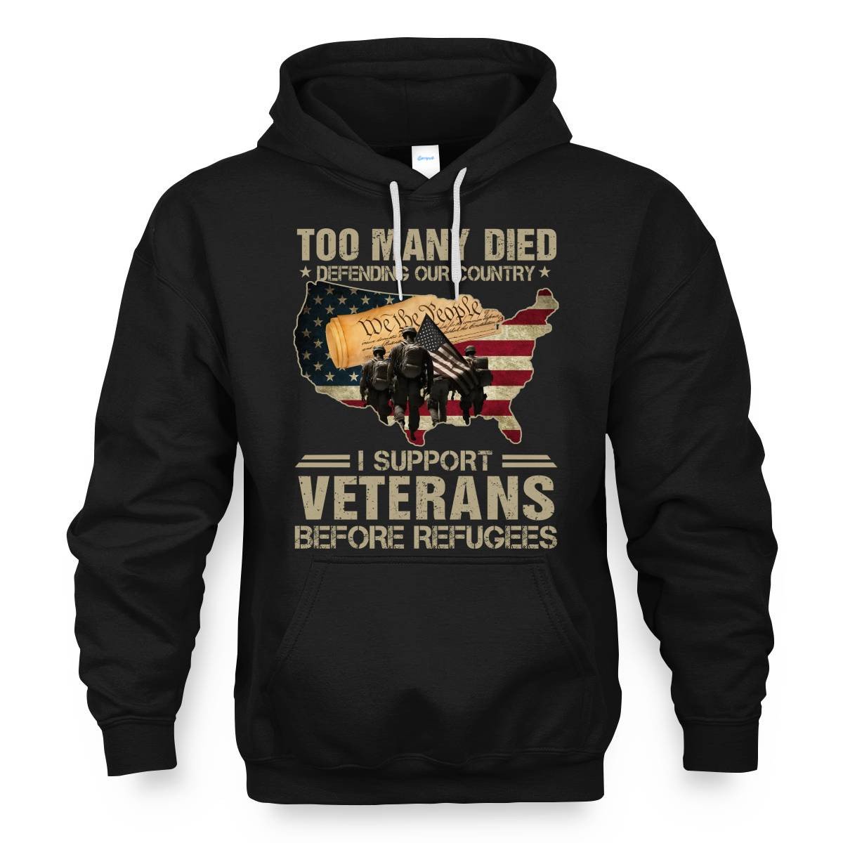 Cowgic I Support Veterans Before Refugees