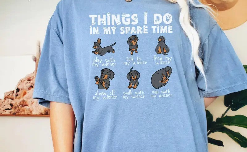 Cowgic Comfort Colors Dachshund Shirt, Funny Doxie , Halloween