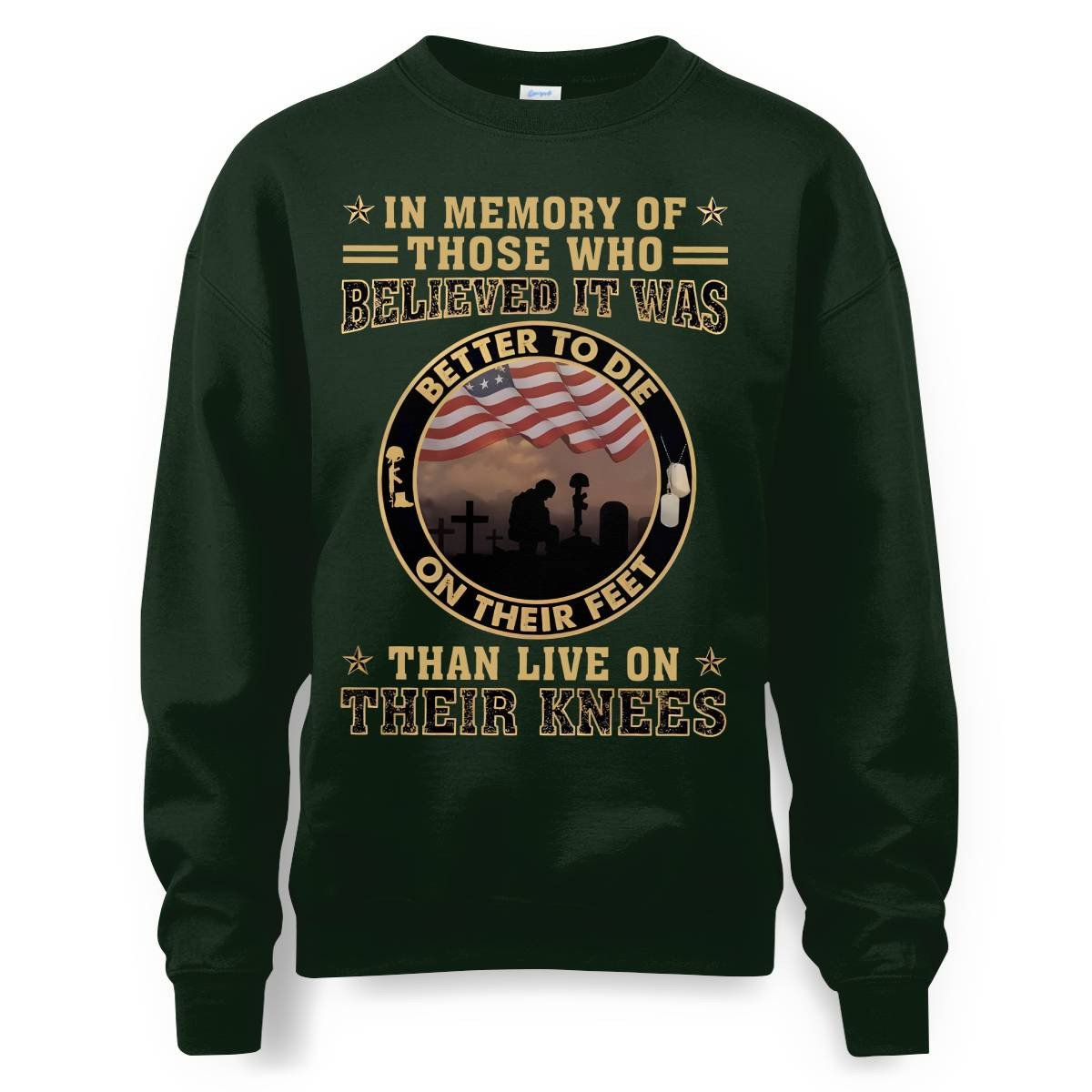 Cowgic Better To Die On Their Feet Than To Live On Their Knees Veteran