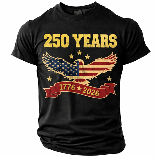 Cowgic America's 250th Anniversary Men's American US Flag v3 T Shirt