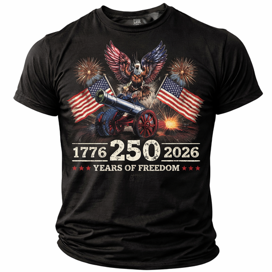 Cowgic America's 250th Anniversary Men's American US Flag v4 T Shirt