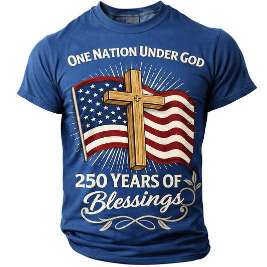 Cowgic America's 250th Anniversary Men's American US Flag v5 T Shirt