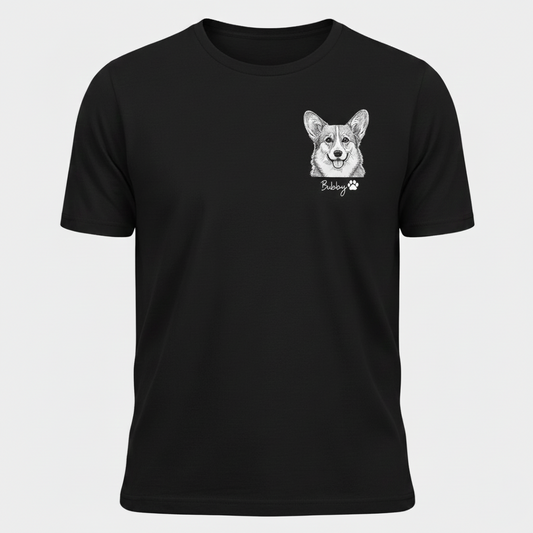 Personalized Pet Portrait Shirt Unisex Shirt , Custom Dog Photo T-shirt