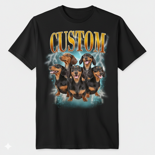 Custom Photo Shirt, Custom Bootleg Pet Unisex Shirt , Personalized Dog Photo T-shirt