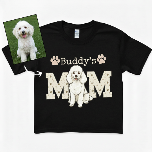 Custom Dog Mom Shirt with Pet Names, Personalized Shirt