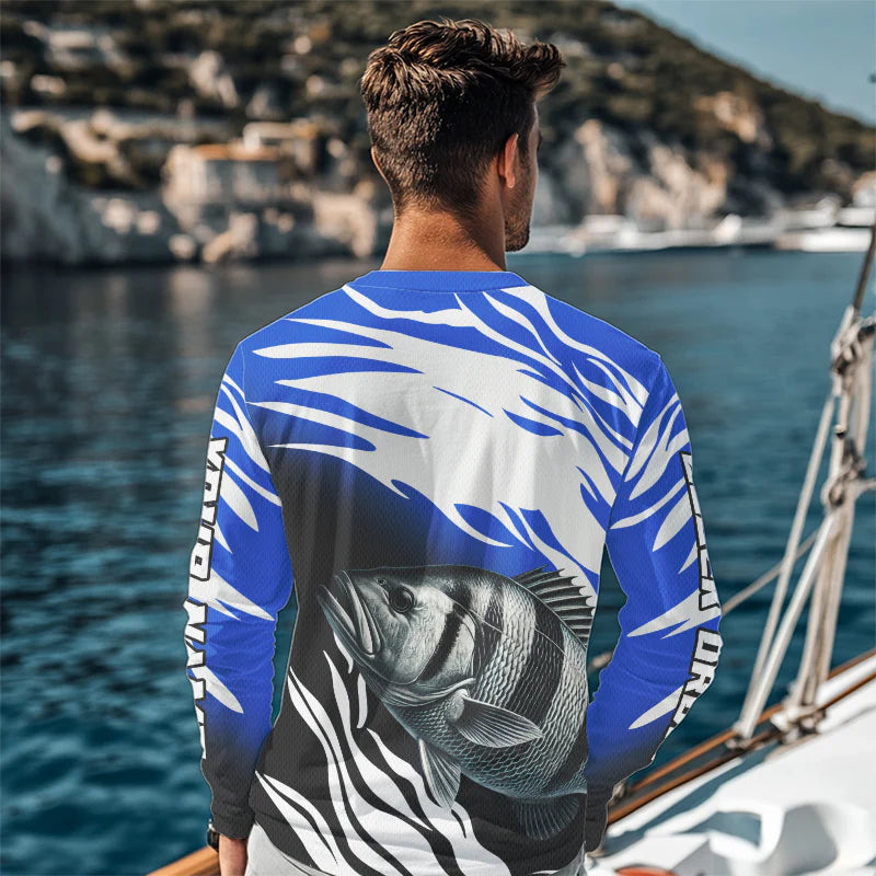 Cowgic Personalized Black Drum Fishing Jerseys For Fishing Team