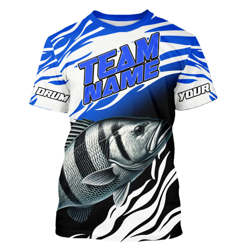 Cowgic Personalized Black Drum Fishing Jerseys For Fishing Team