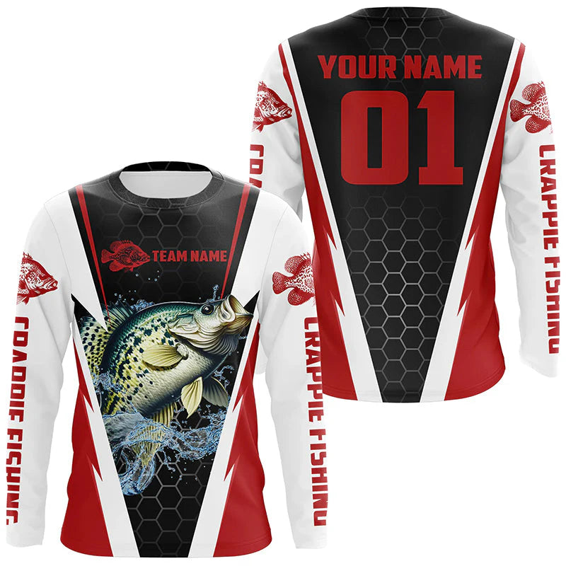 Cowgic Personalized Red Crappie Tournament Shirt