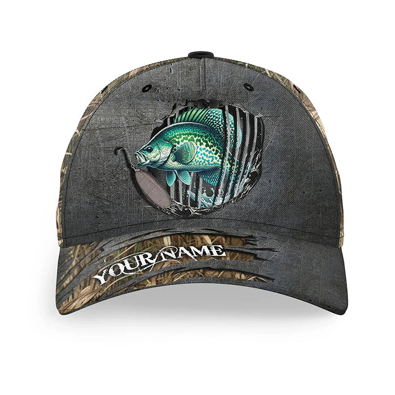 Cowgic Custom Name Crappie Fishing Classic Cap