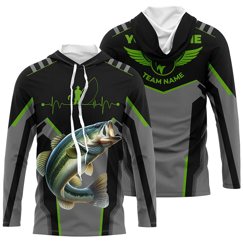 Cowgic Personalized Black Bass Fishing Tournament Jerseys