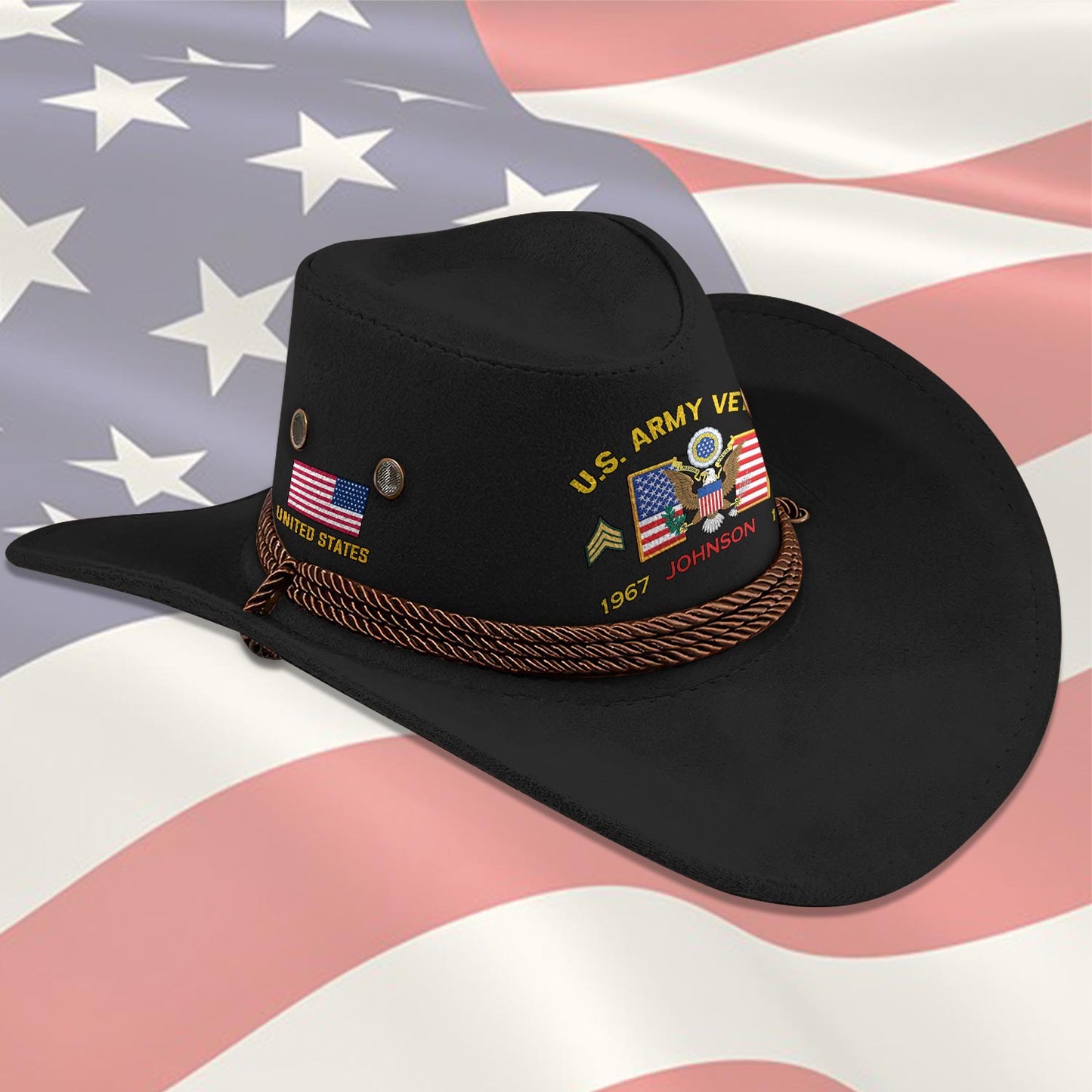 Cowgic Custom ARMY BRANCH - COWBOY HAT
