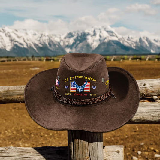 Cowgic Custom AIR FORCE BADGE - COWBOY HAT