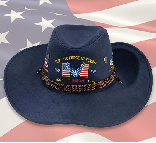 Cowgic Custom AIR FORCE COMMAND - COWBOY HAT