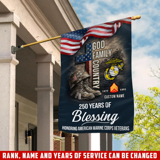 Cowgic Custom U.S. Marine Corps Garden Flag