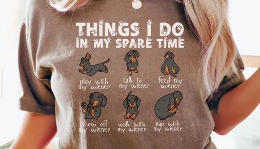 Cowgic Comfort Colors Dachshund Shirt, Funny Doxie , Halloween