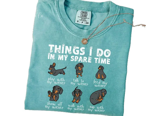 Cowgic Comfort Colors Dachshund Shirt, Funny Doxie , Halloween