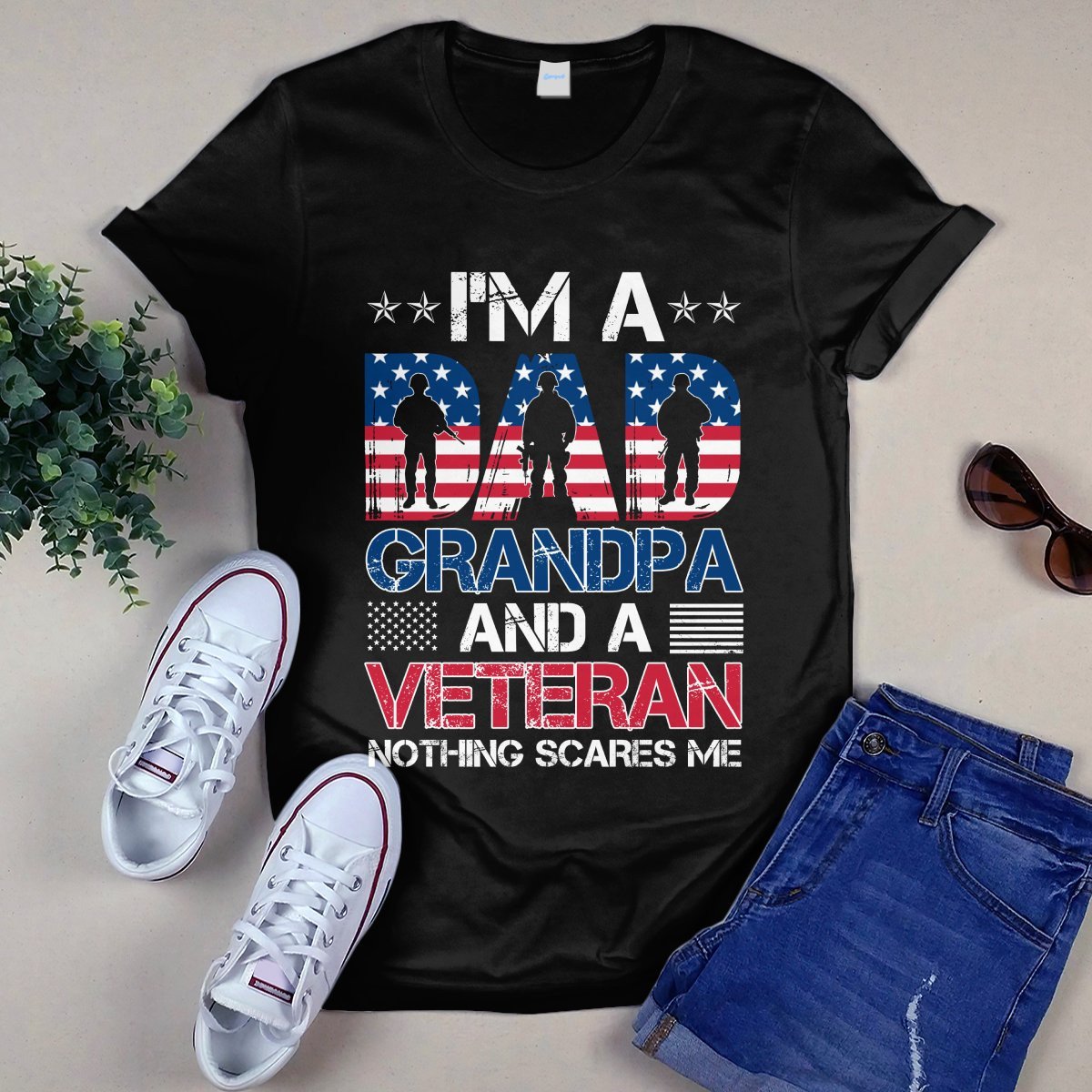 Cowgic U.S Veteran Nothing Scares Me