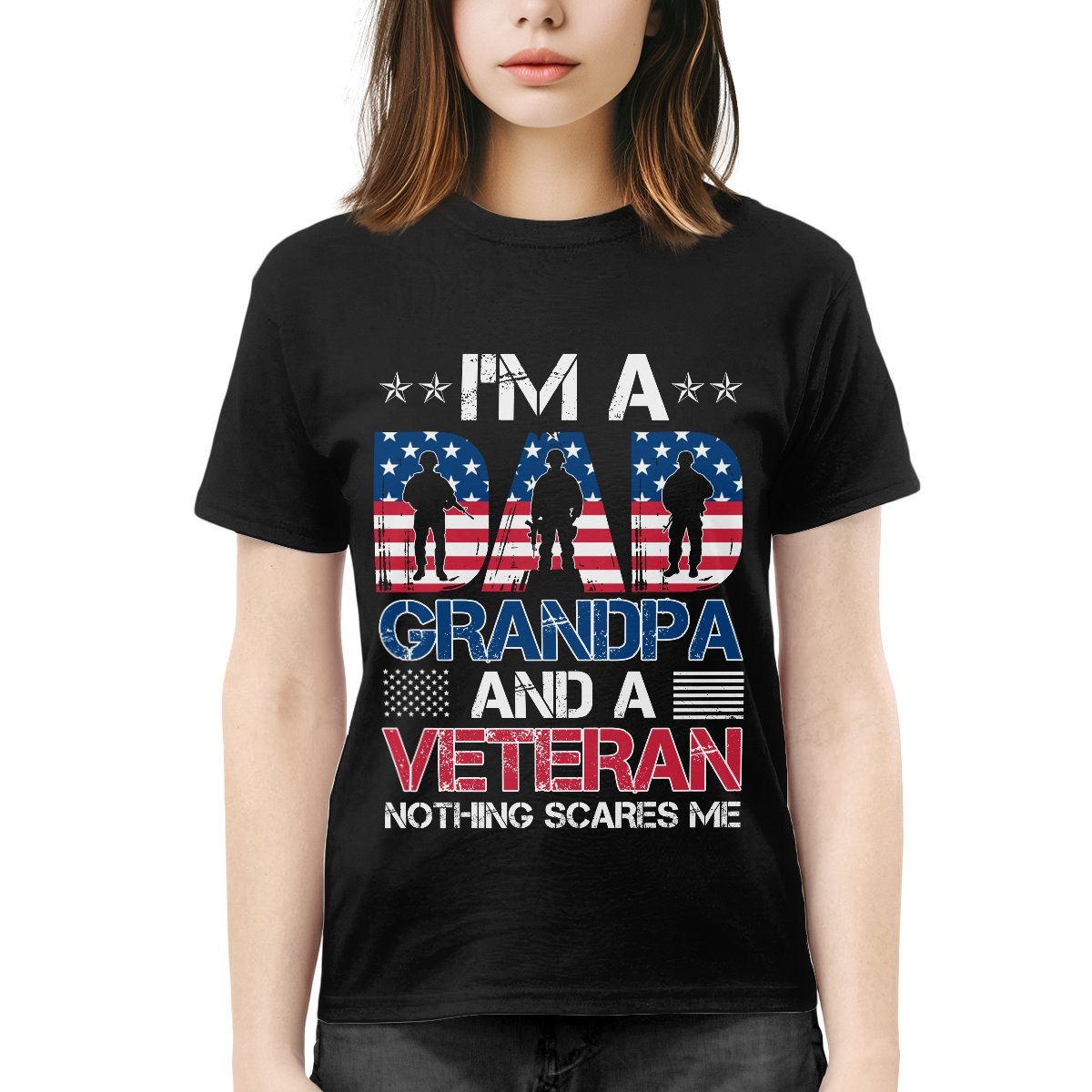 Cowgic U.S Veteran Nothing Scares Me