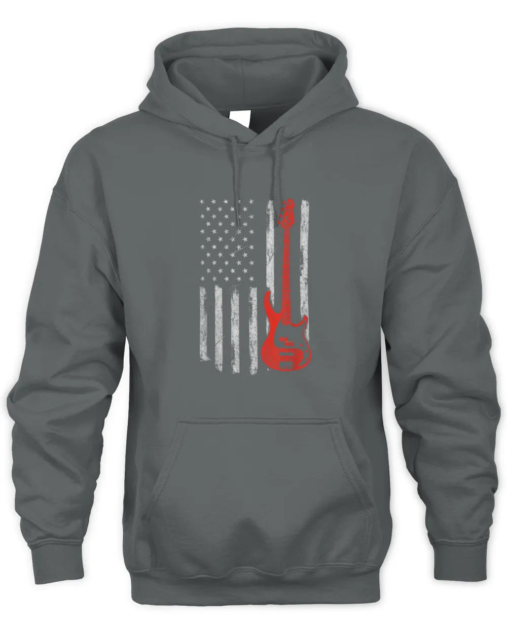 Cowgic USA American Flag Bass Guitar Player Musician