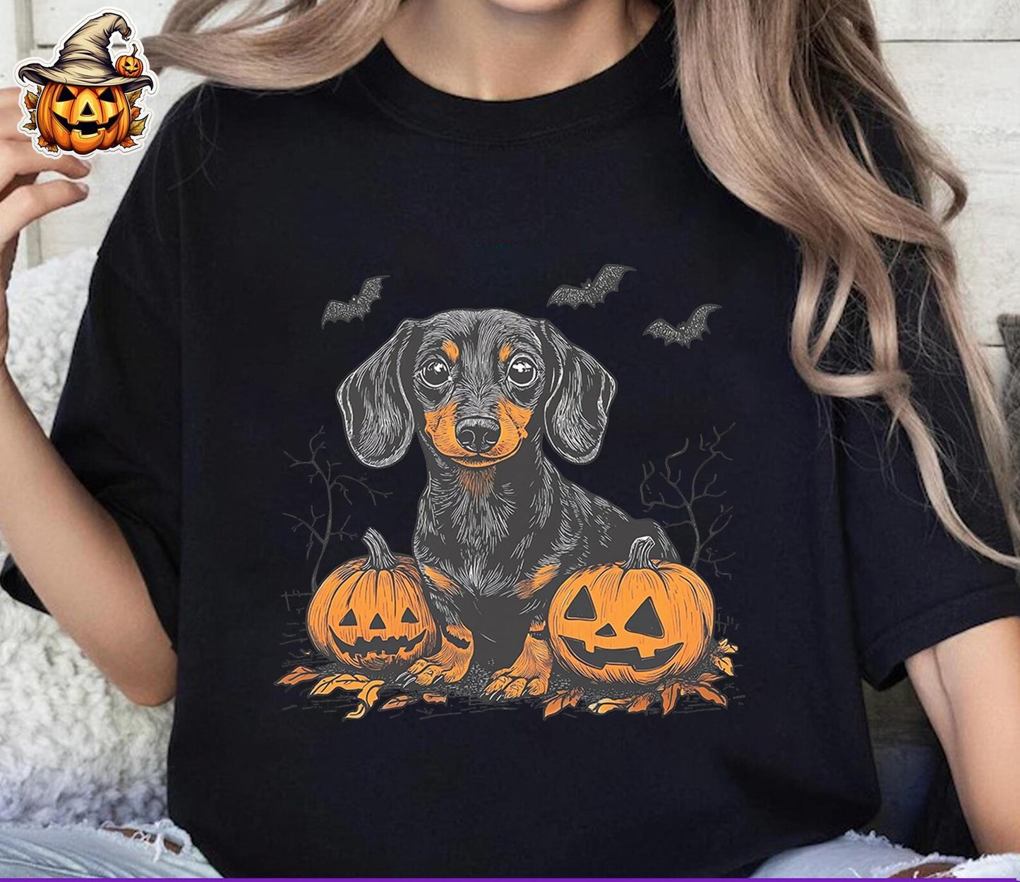 Cowgic Dachshund Halloween, Cute Wiener Dog