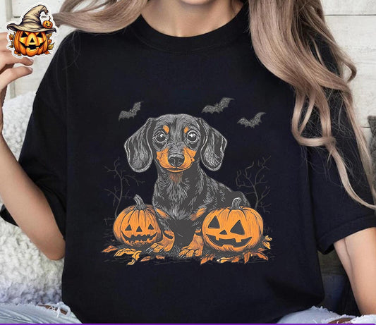 Cowgic Dachshund Halloween, Cute Wiener Dog