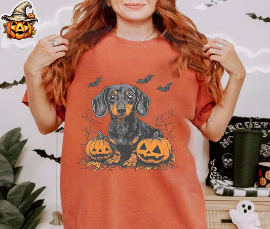 Cowgic Dachshund Halloween, Cute Wiener Dog