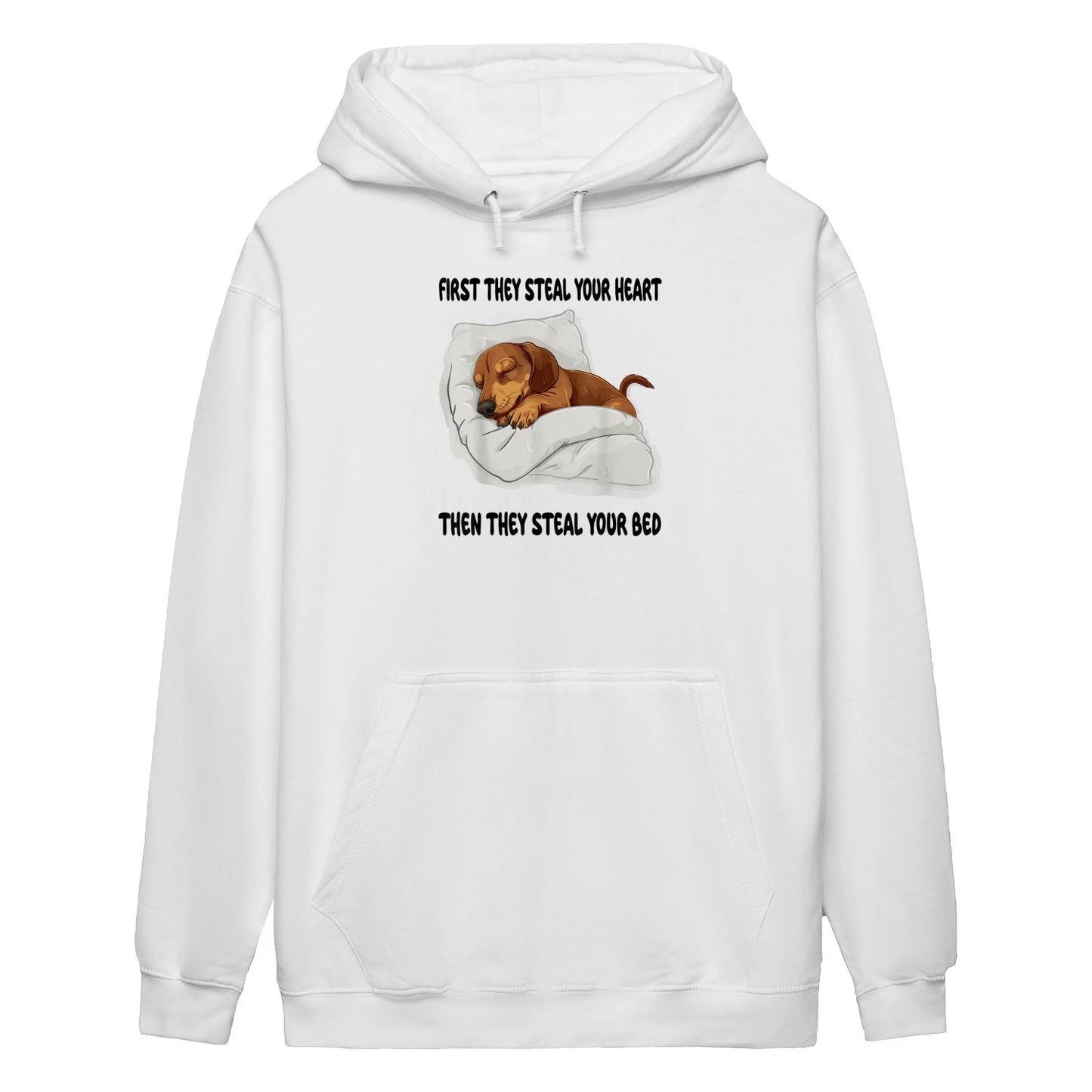 Cowgic First They Steal Your Heart Dachshund Hoodie