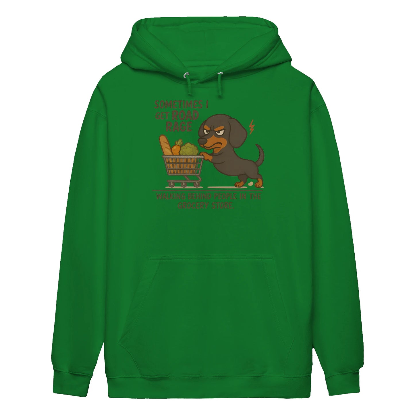Cowgic Sometimes I Get Road Rage Dachshund Hoodie