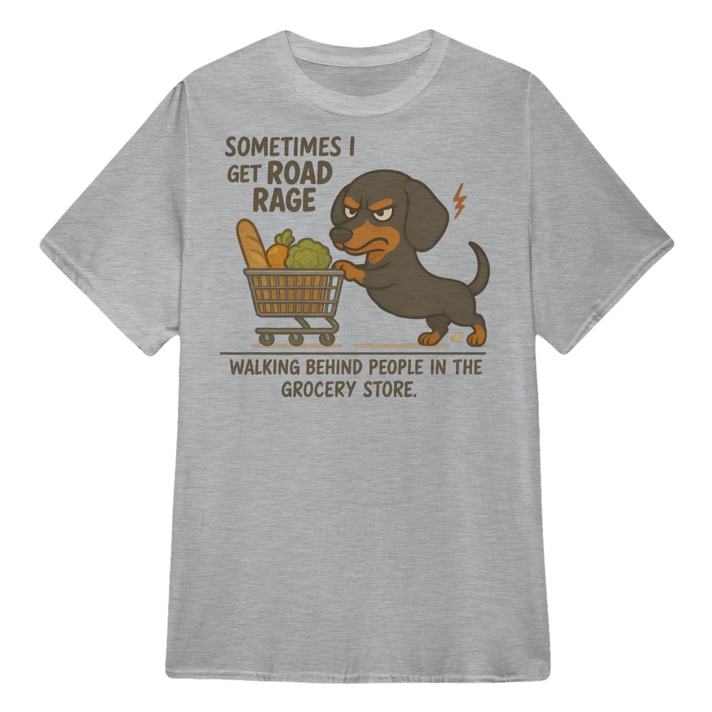 Cowgic Sometimes I Get Road Rage Dachshund T-shirt