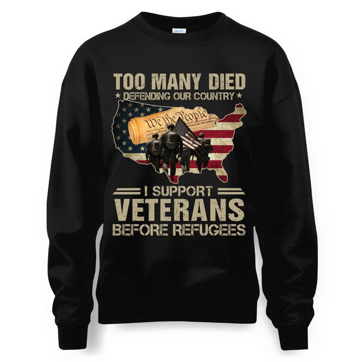 Cowgic I Support Veterans Before Refugees