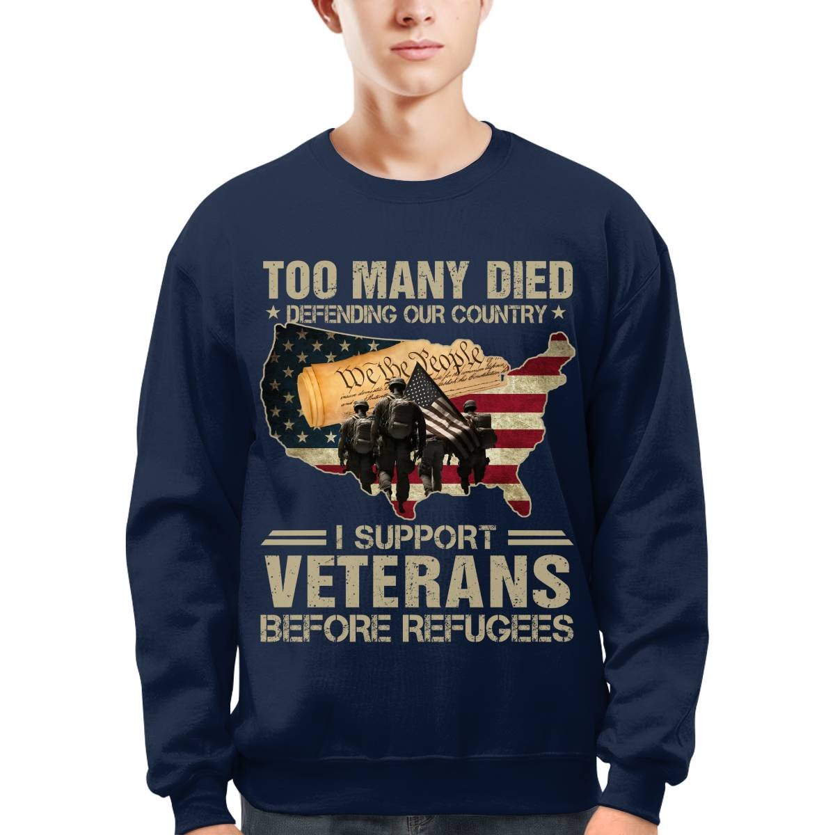Cowgic I Support Veterans Before Refugees