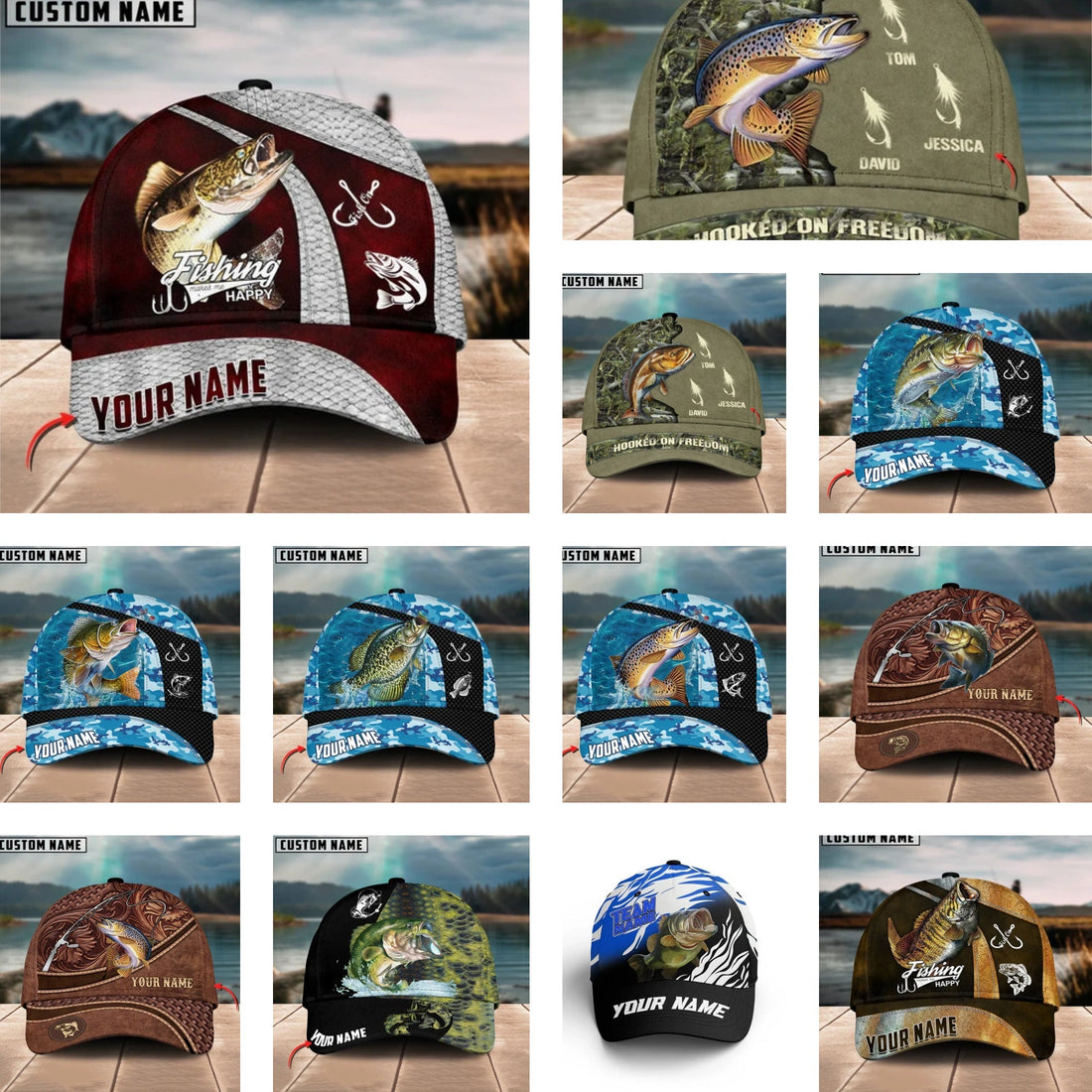 Personalized Fishing Baseball Cap – Impressive Aesthetics and Professional Quality