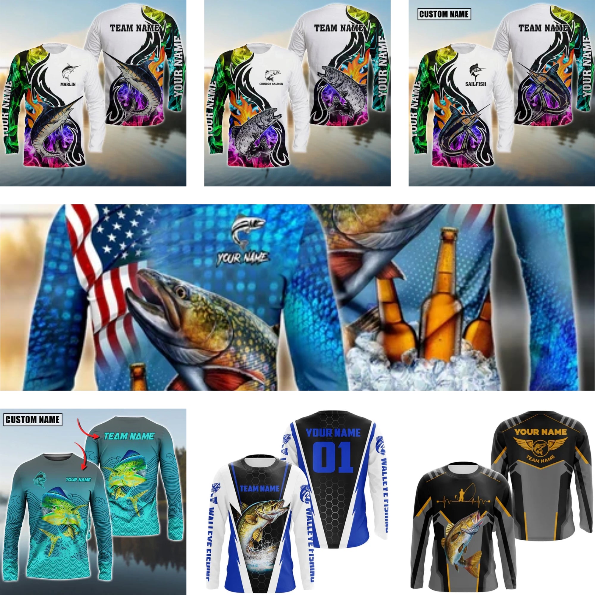 Fishing shirt design: Honoring Personal Beauty and Radiant Confidence