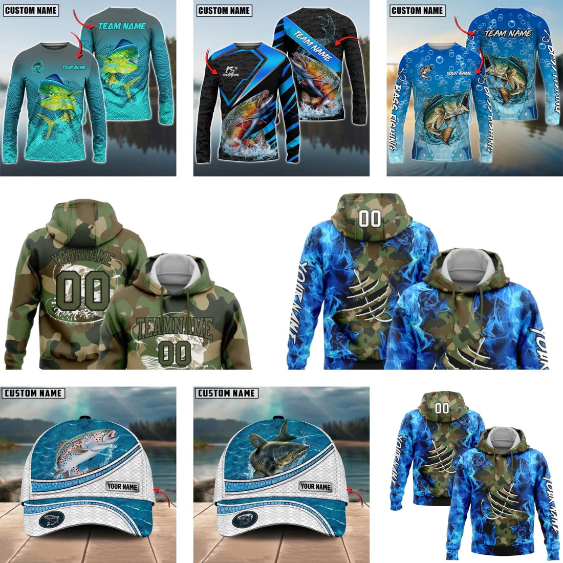 3D Fishing Shirt – Iconic Personalized Designs for Global Anglers
